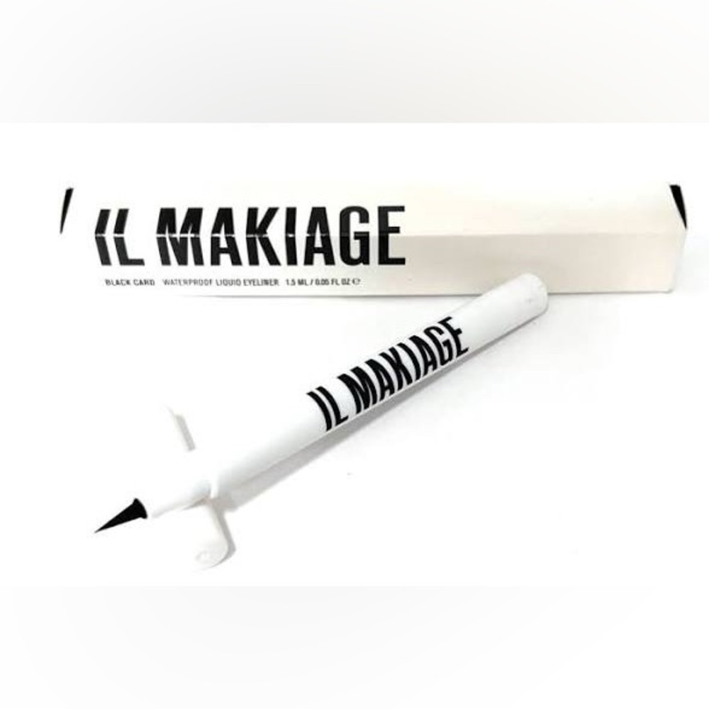 IL MAKIAGE Waterproof liquid eyeliner- Black Card 2 pack - Picture 2 of 4